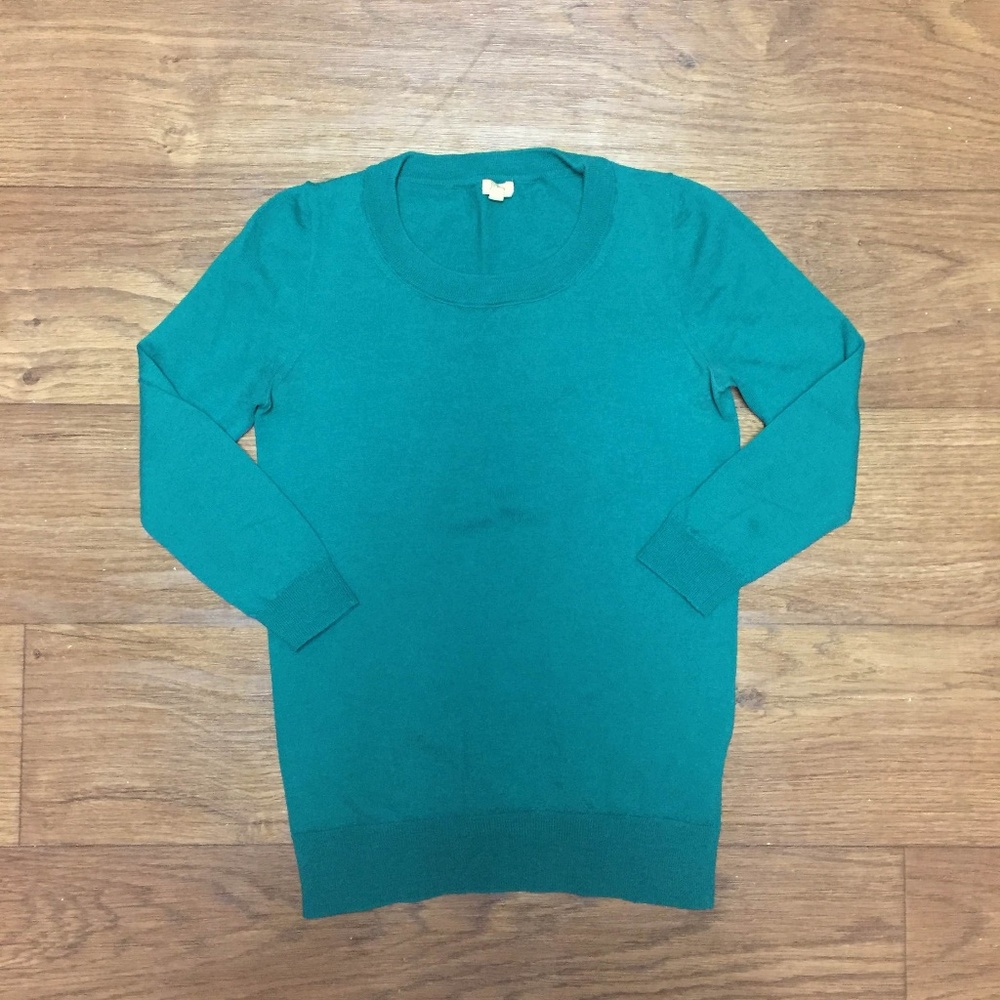 J. Crew 100% Merino Wool Sweater XXS Green